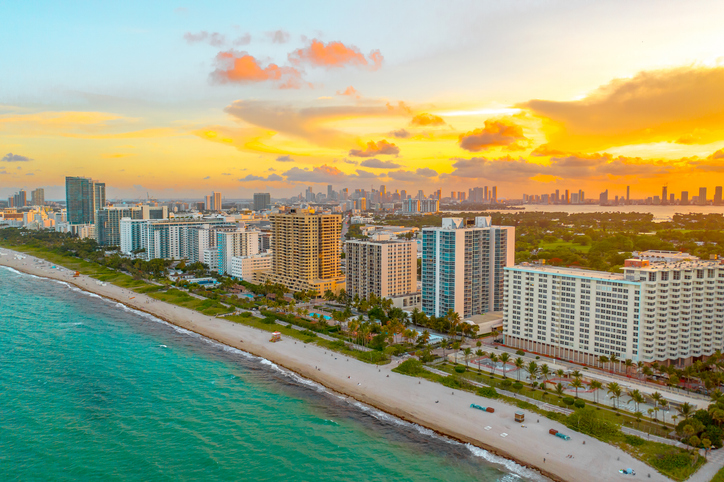 Panoramic Image of Miami Beach, FL